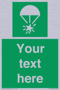 Custom sign safe condition Rocket parachute flare